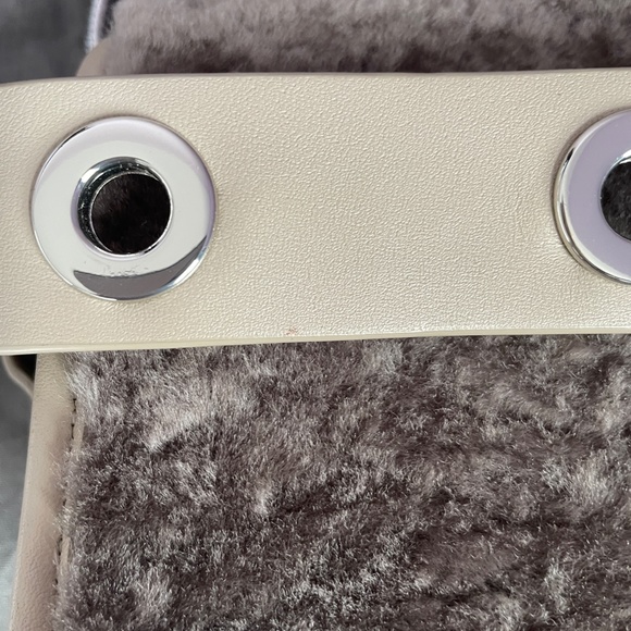 All Saints Cream and Brown Crossbody Bag - Picture 6 of 15